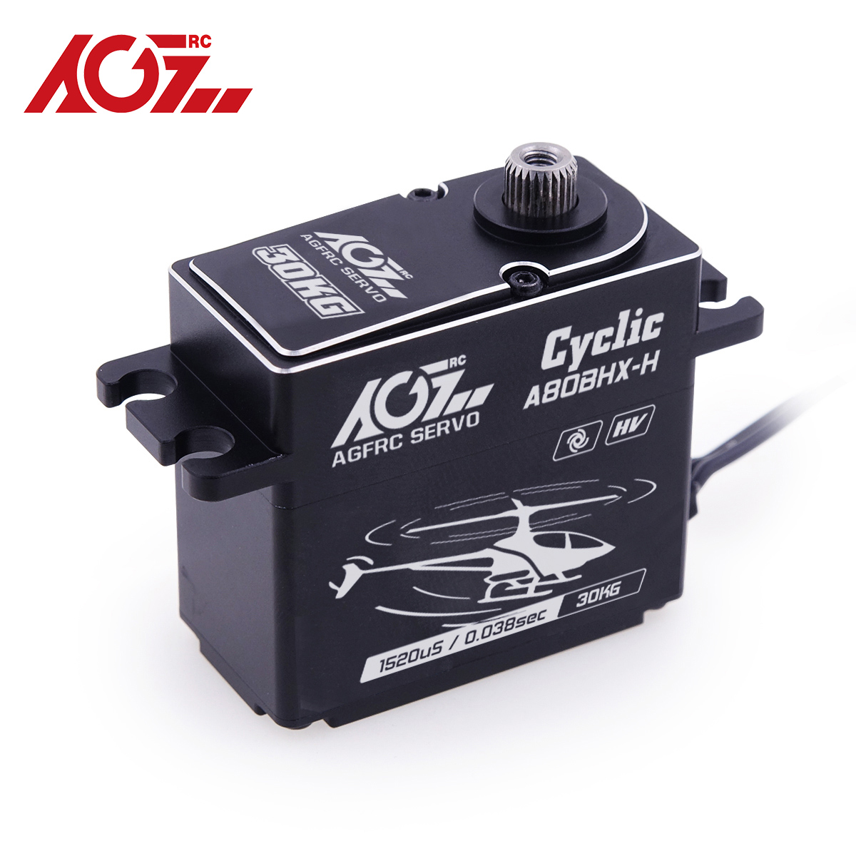 6S Lipo Battery 22.2V 5000Mah - AGFRC A80BHX-H 25T 알루미늄 케이스, 30KG